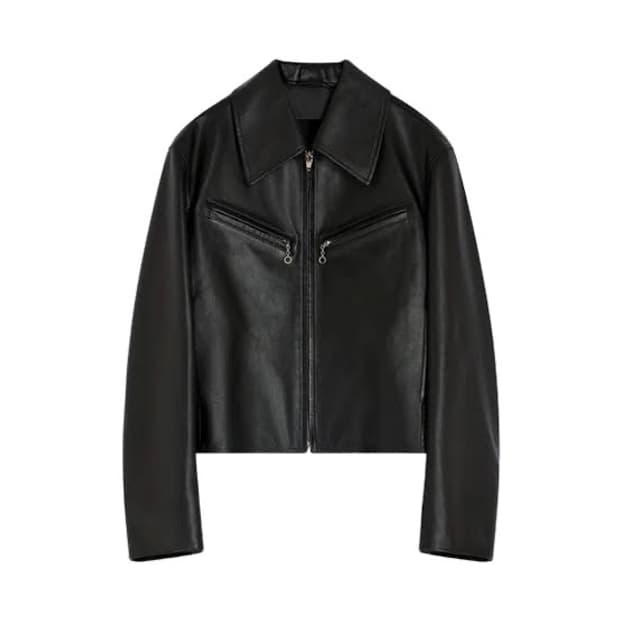 (M) 르메르 모카 레더 블루종