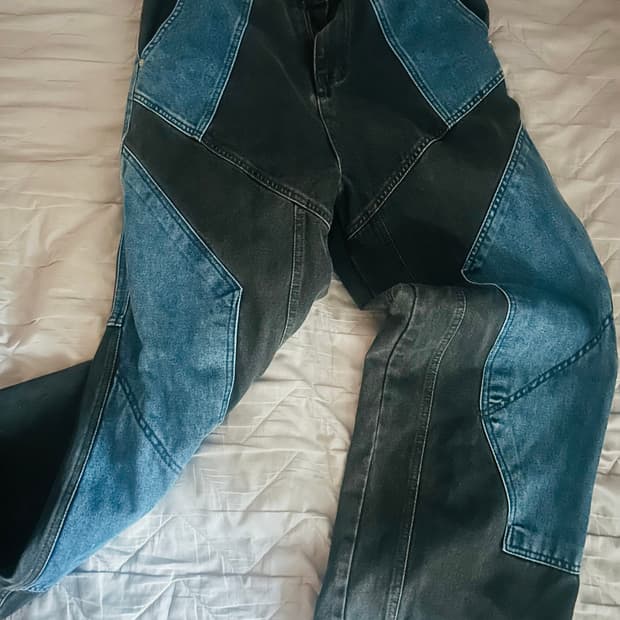 꼼파뇨 절개데님팬츠