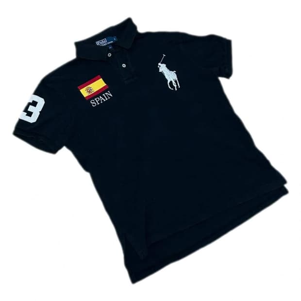 폴로 랄프로렌 블랙 빅포니 스페인 pk 카라티 L