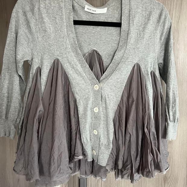 sacai luck 프릴 레이스 가디건
