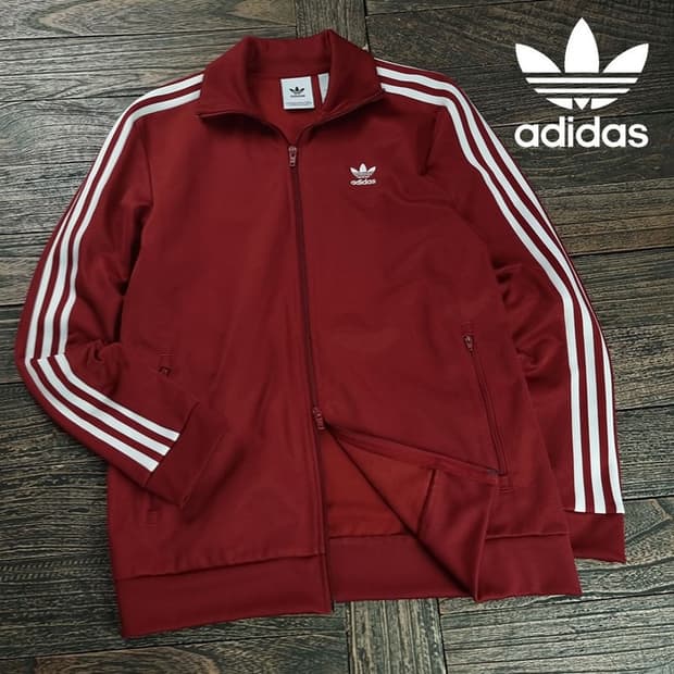 [아디다스] 베켄바우어 져지 트랙탑 집업 자켓 버건디 M19357