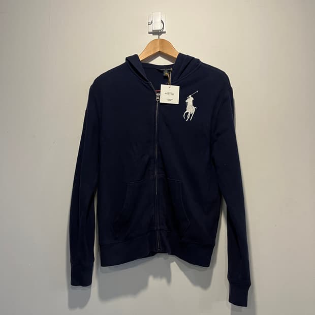 Polo hoodie zip-up