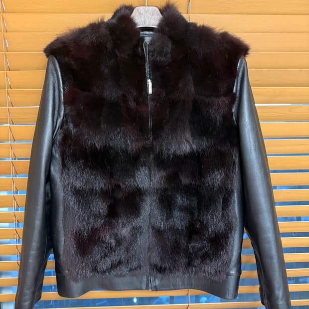 남성 BON 양가죽 코요테털 자켓 95-100 거의 새상품급