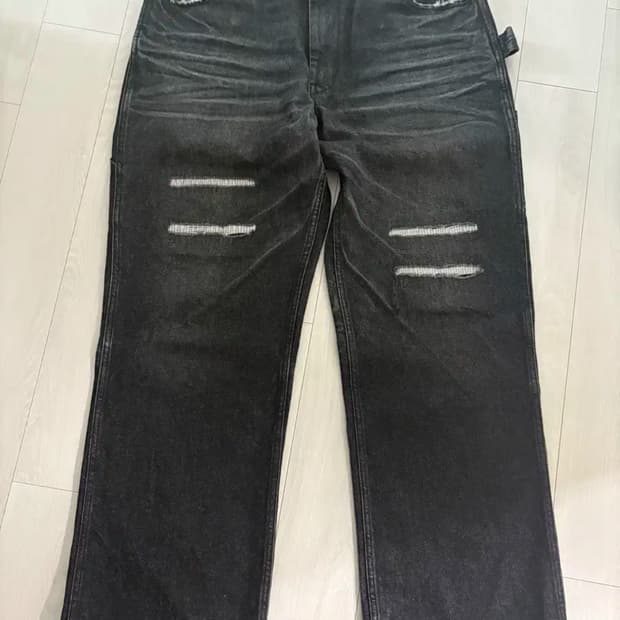 블랙아웃 데미지 팬츠 데님 XL 판매