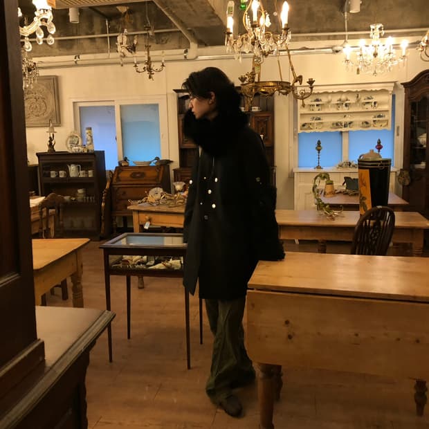 블루마블 카키 모토 팬츠