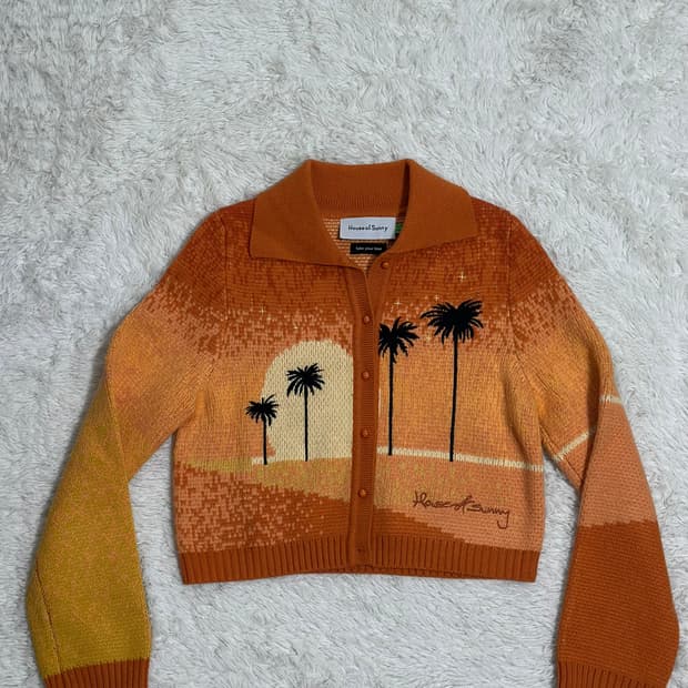 House of Sunny 야자수 니트 가디건 M