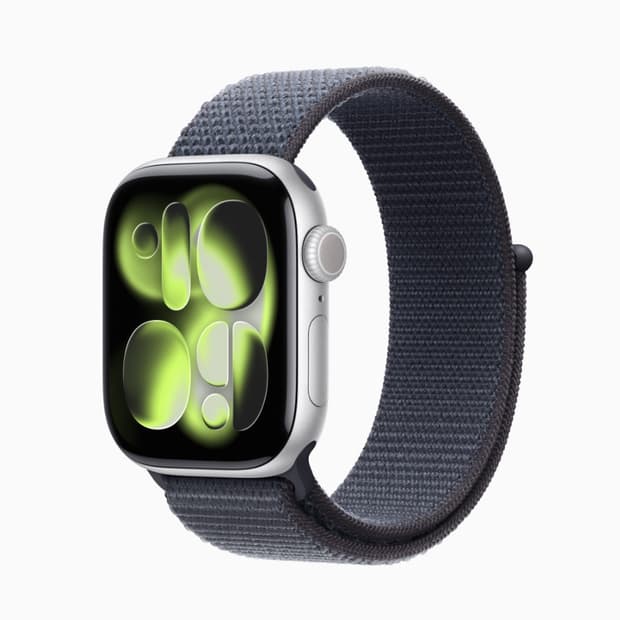 미개봉 새상품 애플워치10 42mm 실버 gps 잉크 스포츠 루프