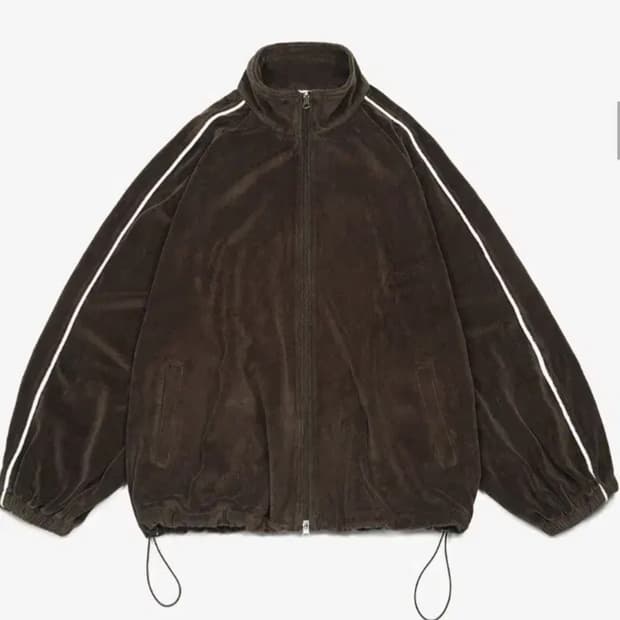 토피 벨벳 집업져지