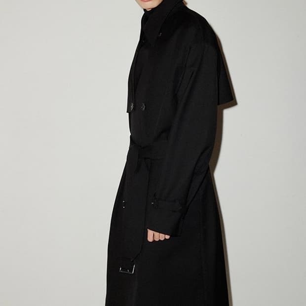 토니웩 울 트렌치코트 블랙