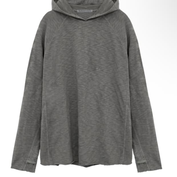 [3] 폴리테루 휴먼인덱스 휴먼 슬럽 후디 차콜