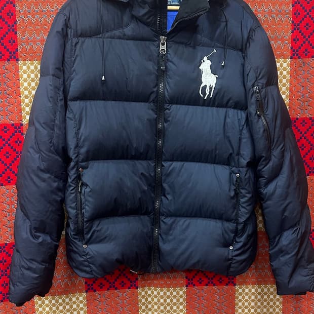 폴로 랄프로렌 빅포니패딩 점퍼 네이비L
