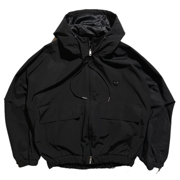 SONGZIO ZZERO 로고 패치 후드 점퍼