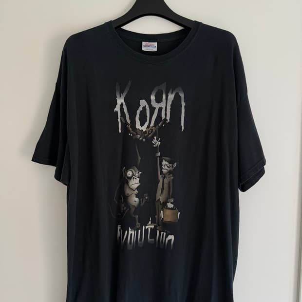 [2XL] 00s korn 빈티지 밴드티 