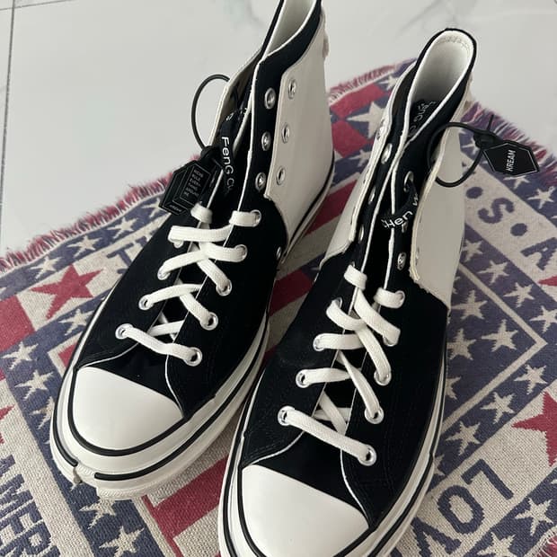 컨버스 x 펑첸왕 척 70 투인원 내츄럴 아이보리 블랙 290-295
