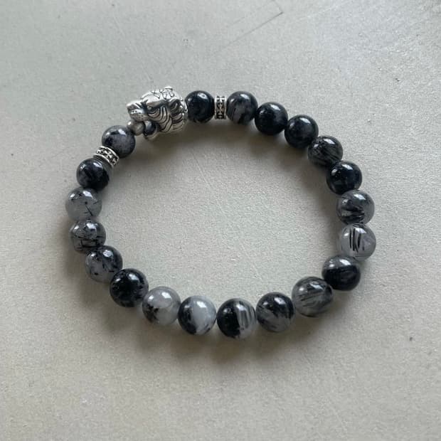 흑침수정 써지컬 팔찌