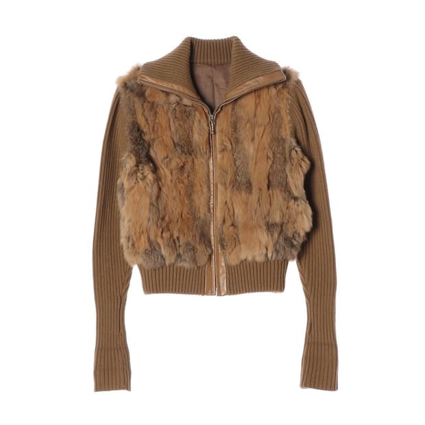 폭스퍼 가죽 자켓 55