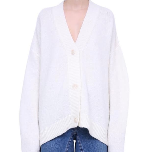 (M)MM6 마르지엘라 오버사이즈 모헤어 가디건