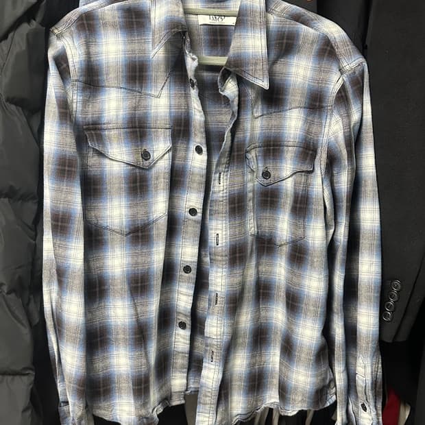 엘무드 웨스턴 체크셔츠 48 m