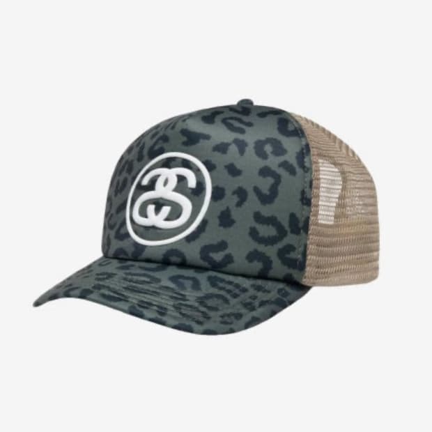 스투시 트러커 ss 레오파드 스냅백 구해요