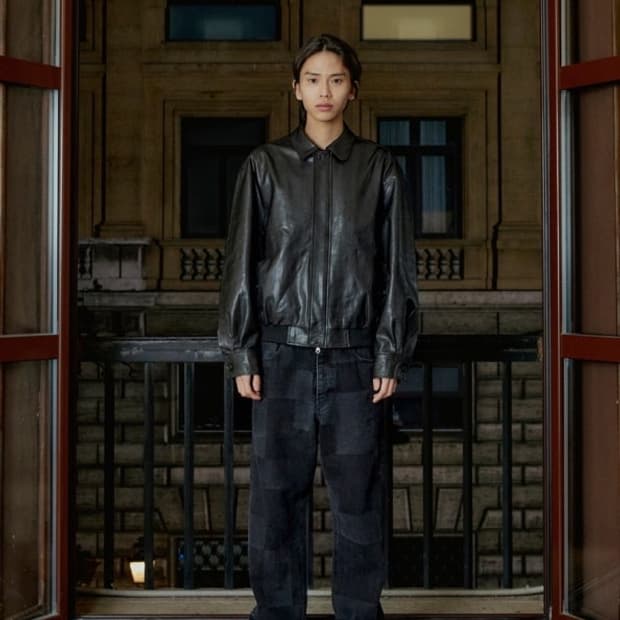 [5] 브라운야드 레더 블루종