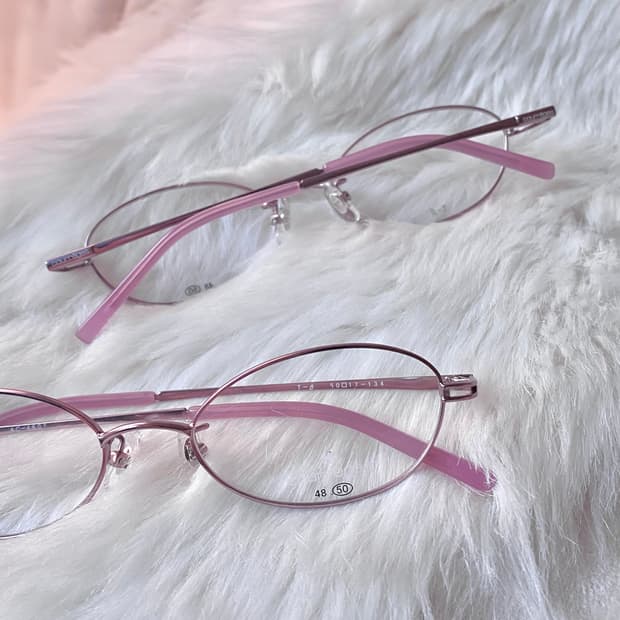 재고1 꾸레쥬 90s 뮤트핑크 긱시크 안경 geekchic #미우미우