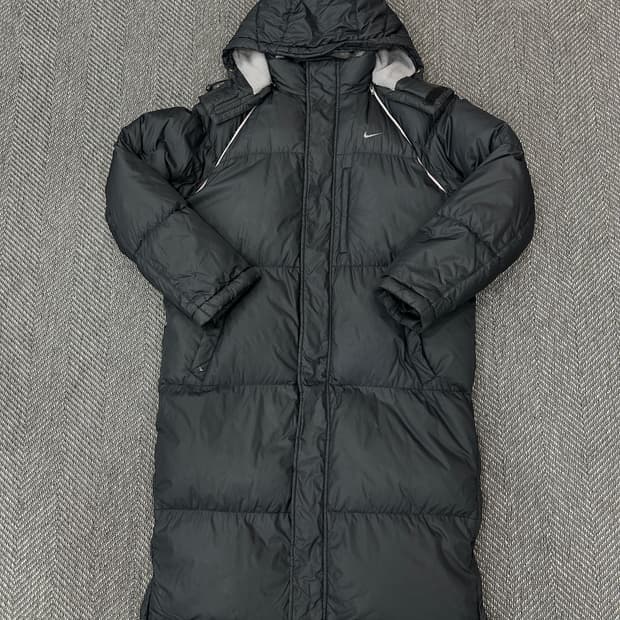 나이키 롱패딩 블랙
