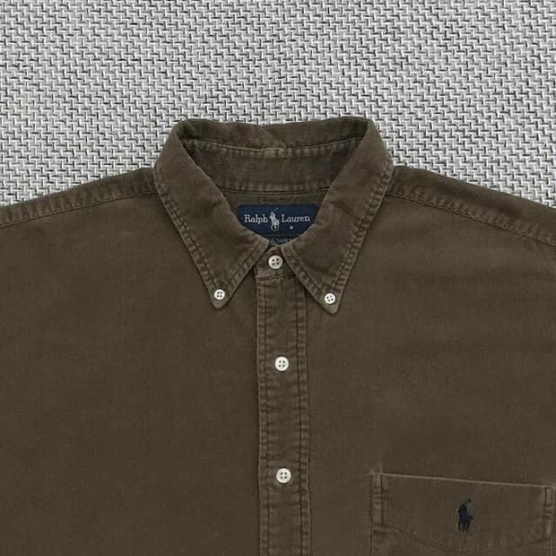 Khaki brown heavy corduroy oversized SH