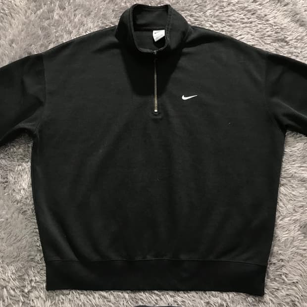 [[L, 공용] 나이키(NIKE) 솔로 스우시 쿼터집티셔츠