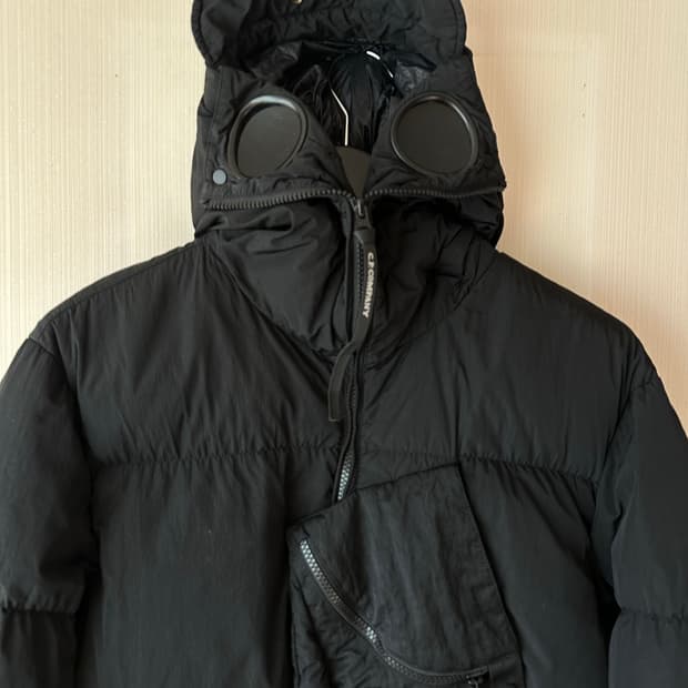 cp company 고글 렌즈포켓 패딩 100