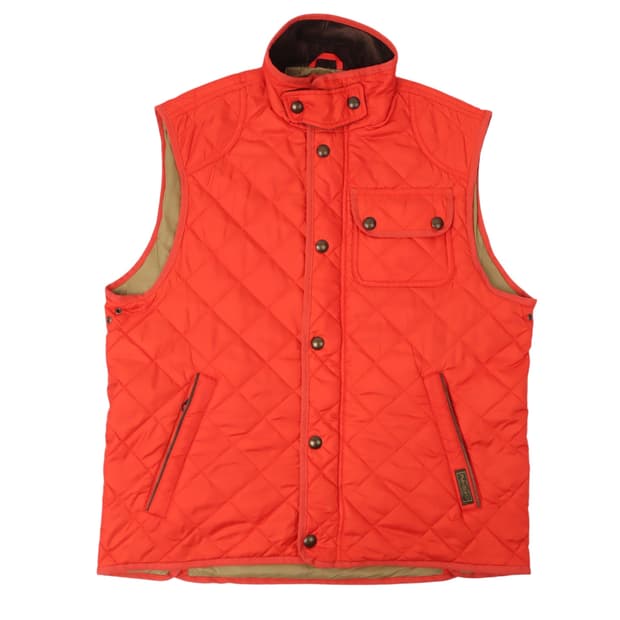 폴로 랄프로렌 오렌지 코듀로이 퀄팅 베스트