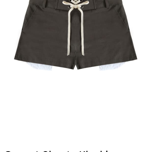 오스하이 oshigh Corset Shorts Khaki