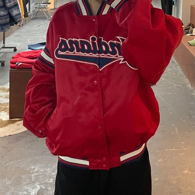 스타터 MLB 클리블랜드 인디언스 스타디움 자켓 H2230