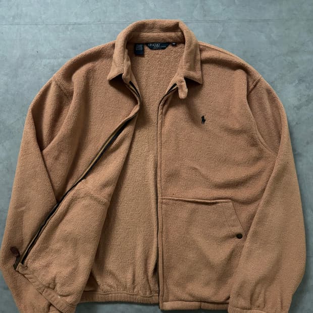 Polo 폴로 90’s USA 베이지 플리스 자켓