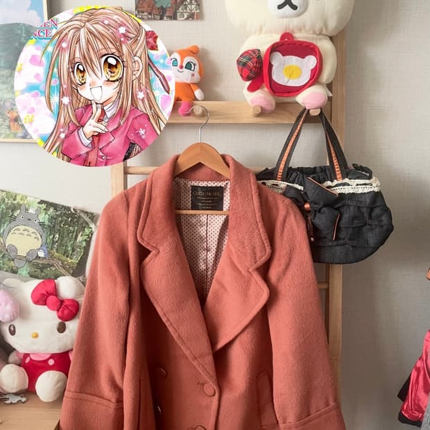 모리걸 빈티지 히메갸루 세실맥비 cecil mcbee 핑크 코트💗🤎