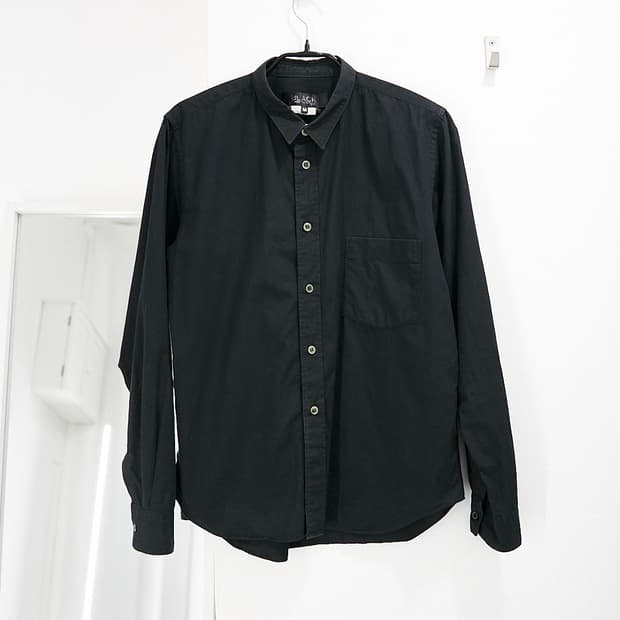 Black CDG Front Pocket Shirts