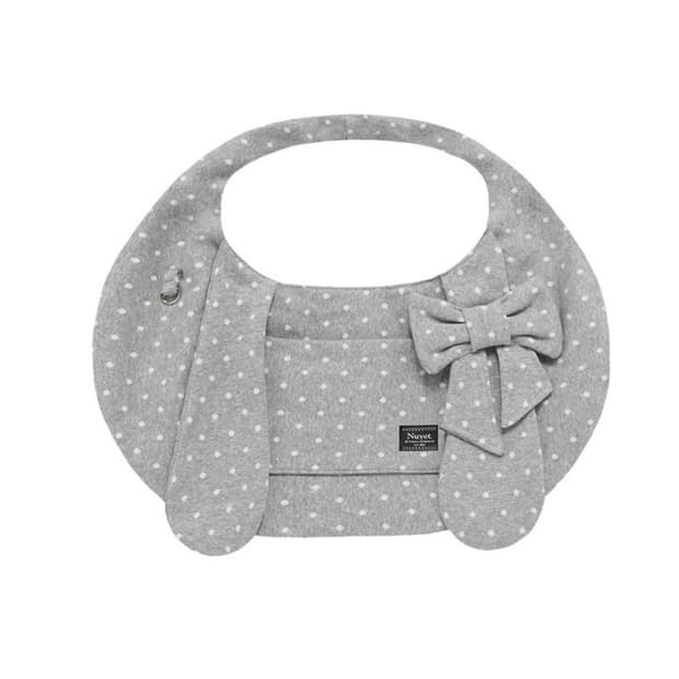 누엣 버니 리본 호보백 그레이 도트