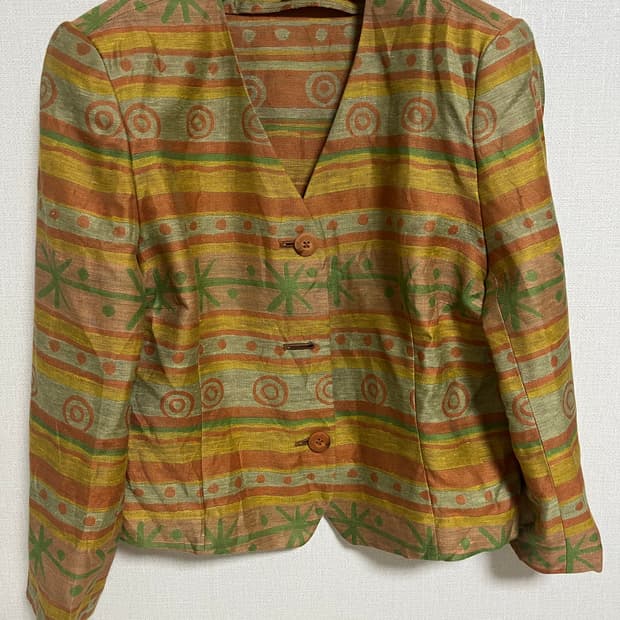 일본 빈티지 제품의 패턴 자켓