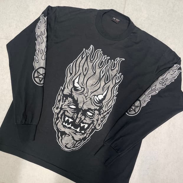 [XL] 90's White Zombie 화이트 좀비 666 롱슬리브