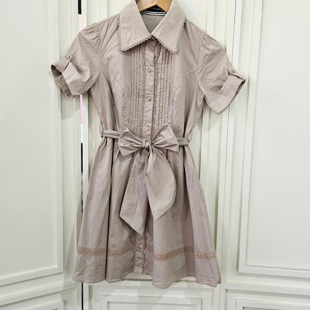 세실 맥비(Cecil McBee) 리본 셔츠 원피스