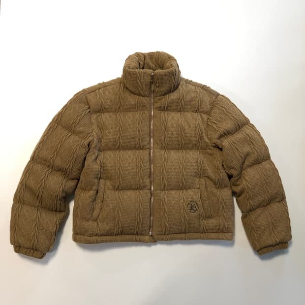 프렌다 트위스트 니트 패딩