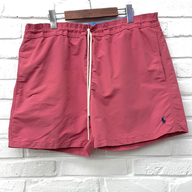 폴로 핑크 스윔팬츠