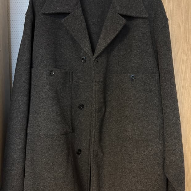 유니클로 U x 르메르 후리스 저지 오버 셔츠 자켓