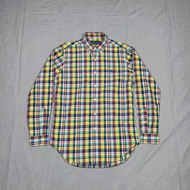 [폴로 랄프로렌] 클래식 핏 멀티체크 버튼다운 코튼 셔츠 | S00096