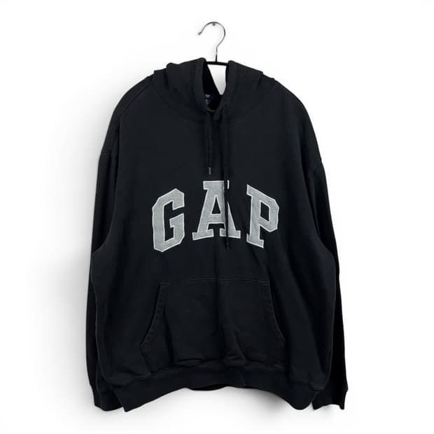 (XL) GAP 후드 티 블랙/그레이