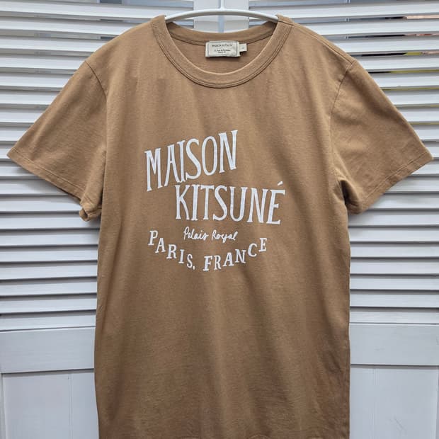 메종키츠네 로고 티셔츠