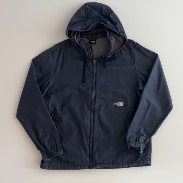 노스페이스 데님 후드자켓 100