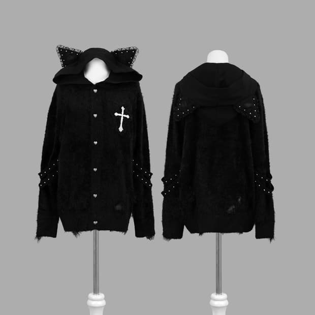 dimmoire 딤모아르 Evil Cat 가디건