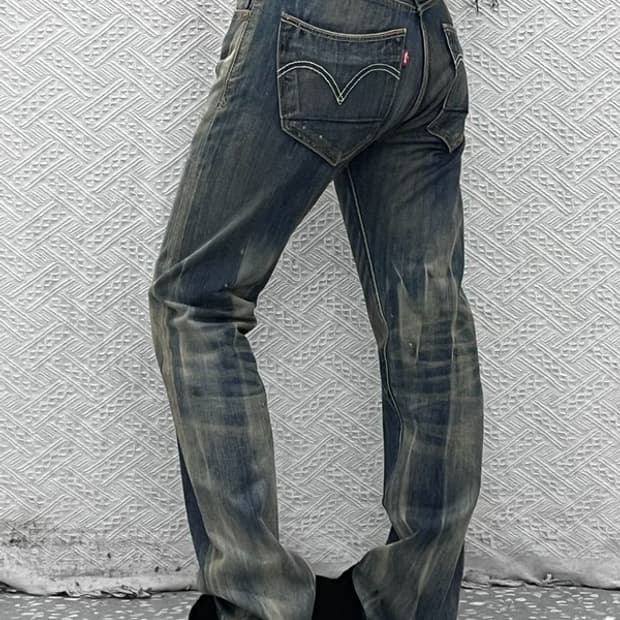 리바이스 505 올드스쿨 아메카지 워시드 데님팬츠 30인치 C09031