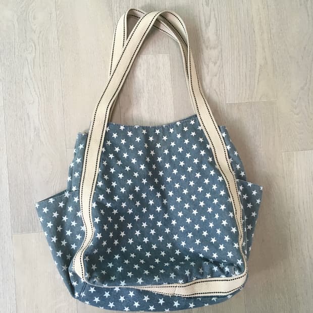 jpn vintage star denim pocket bag 