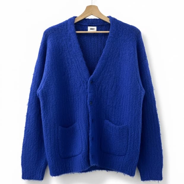 OBEY Patron 가디건 새상품 (블루, L)